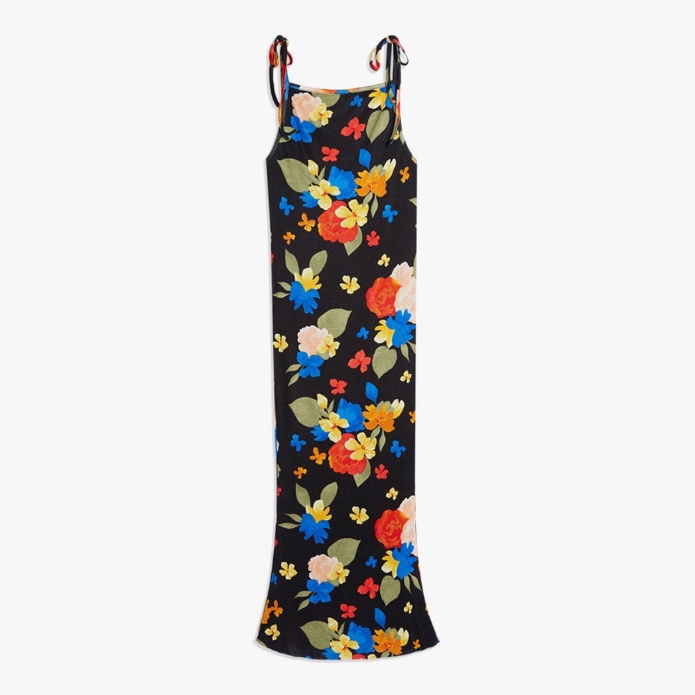 BOAT NECK TROPICANA MAXI DRESS